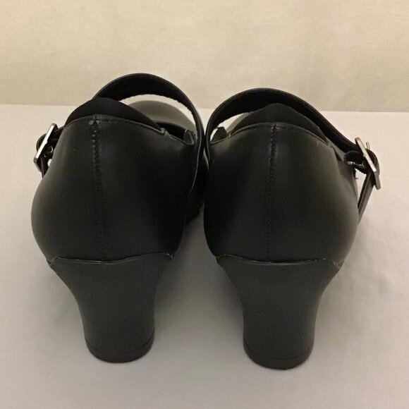 Safe-T-Step 9 Dani Mary Jane Women’s Comfort Shoes Black Heels Career Work - Picture 5 of 11